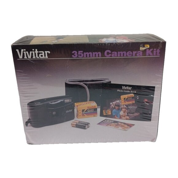 New Vintage 1992 Vivitar EZ 200 Point and Shoot 35mm Film Camera Set EZ200 - Picture 1 of 9
